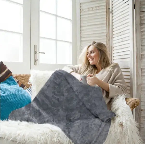 Washable Electric Heated Blanket With Zipper